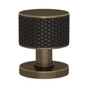 Drknop - Turnstyle Designs - Sort bronze Amalfine / Antik messing - Model P6711