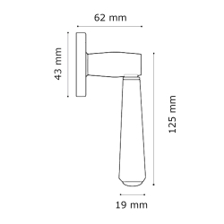 Paskvilgreb - Turnstyle Designs - Antik messing / S�lv bronze - Model P3200