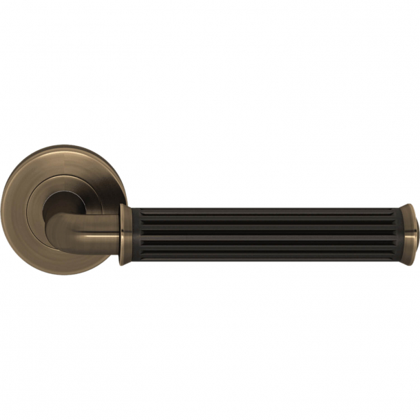 Drgreb - Turnstyle Designs - Amalfine - Sort bronze / Antik messing - Model QA2020