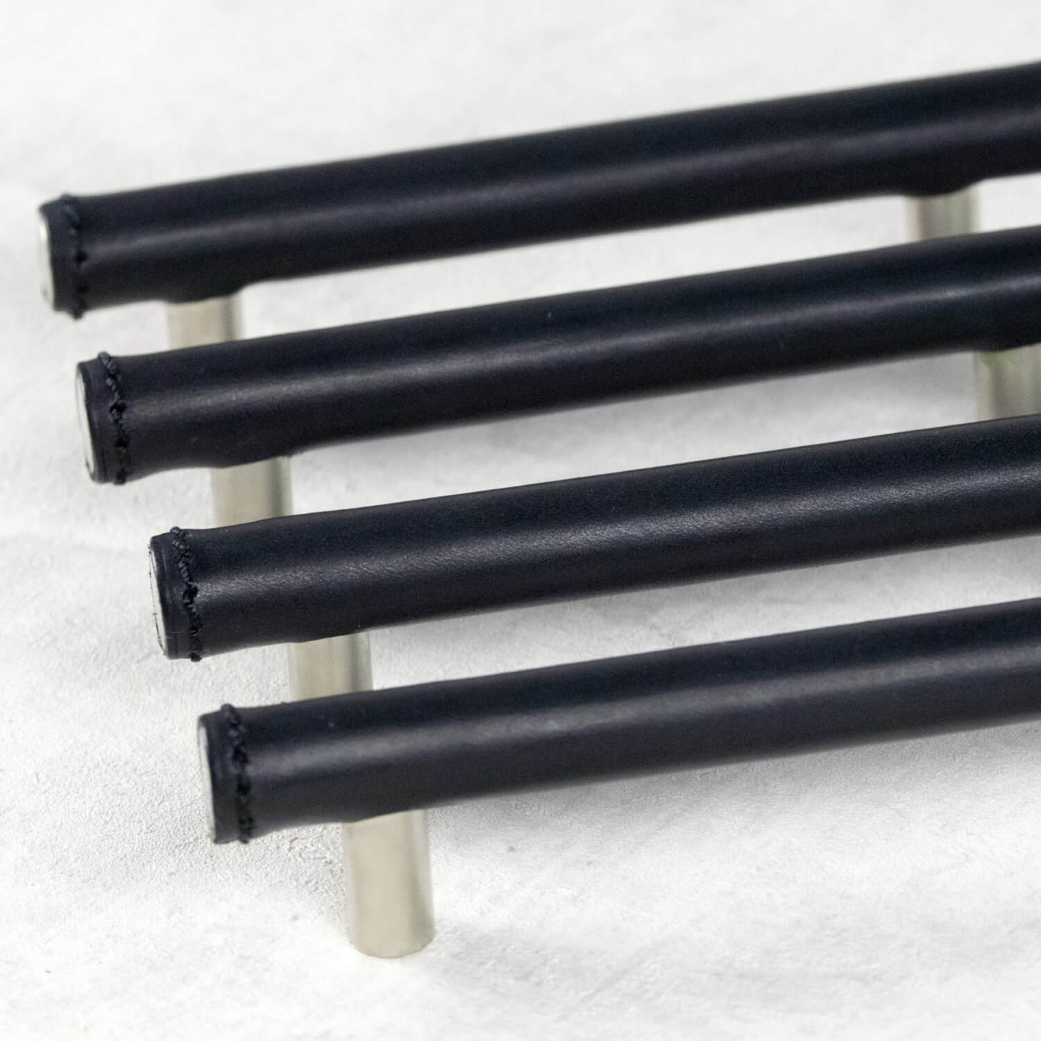 Turnstyle Design Cabinet Handle - Full Cover Leather - Model T1470