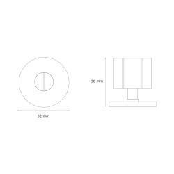 Toiletbestning - Turnstyle Designs - Vintage nikkel - Model S8007