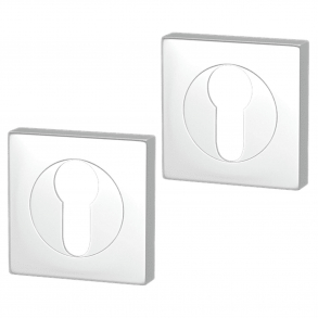 Cylinderring - PZ Ls - Krom - Firkantet - Turnstyle Designs Model S1424