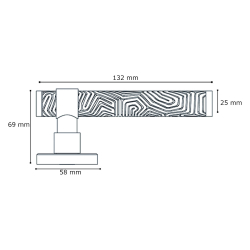 Drgreb - Turnstyle Designs - Kakaofarvet / Poleret messing - Model B7005
