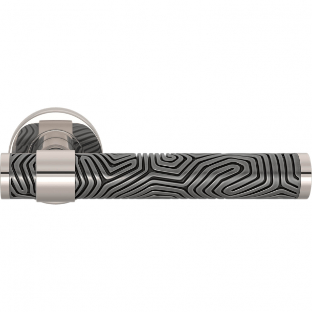 Turnstyle Design Door handle - Alupewt / Polished nickel - Model B7005