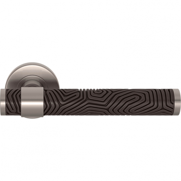 Drgreb - Turnstyle Designs - Kakaofarvet / Satin nikkel - Model B7005