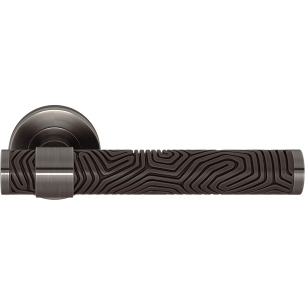 Turnstyle Design Door handle - Cocoa / Vintage nickel - Model B7005