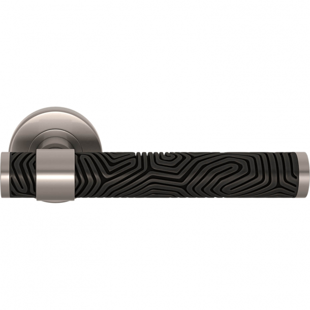 D&ouml;rrhandtag - Turnstyle Designs - Svart brons / Sat&auml;ng nickel - Model B7005