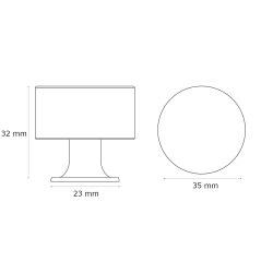 Mbelknop  Turnstyle Designs  Mrk poleret messing  Model HS2090