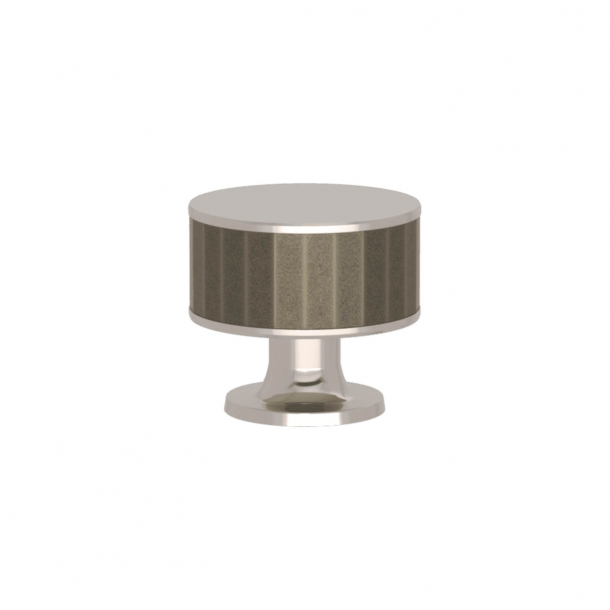 Mbelknop - Turnstyle Designs - Slv bronze Amalfine / Poleret nikkel - Model P5050