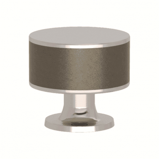 Mbelknop - Turnstyle Designs - Slv bronze Amalfine / Poleret nikkel - Model P5065