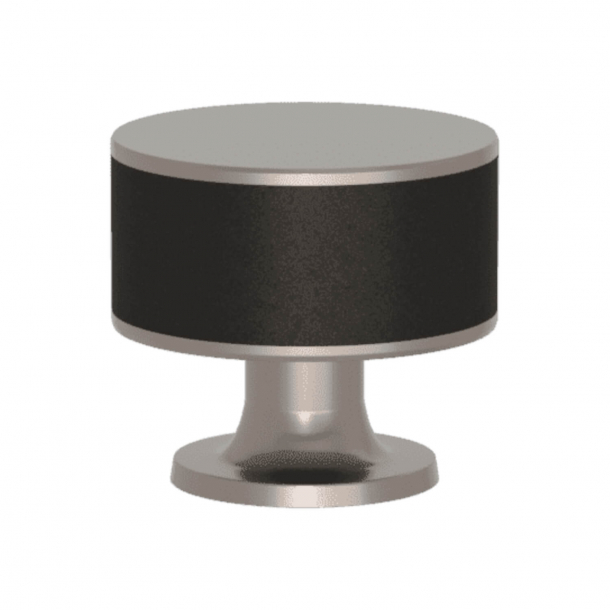 Mbelknop - Turnstyle Designs - Sort bronze Amalfine / Satin nikkel - Model P5065