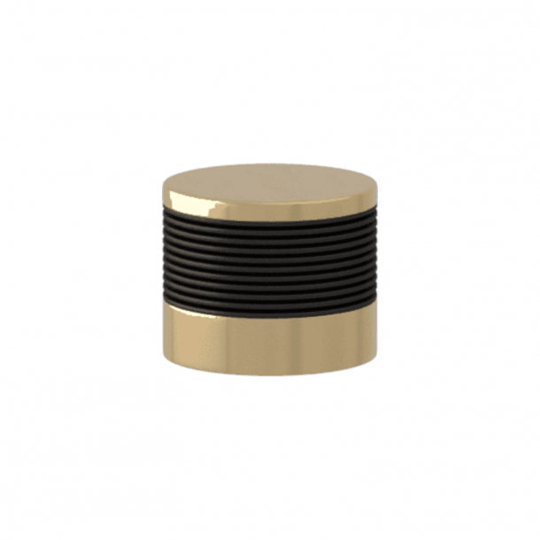 Turnstyle Designs Cabinet knob - Black bronze Amalfine / Polished brass - Model P8755
