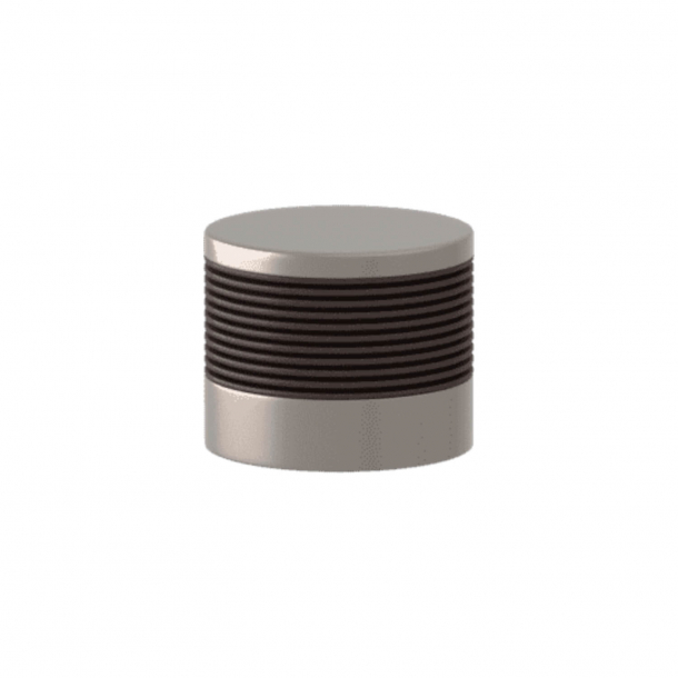 Turnstyle Designs Cabinet knob - Cocoa Amalfine / Satin nickel - Model P8755