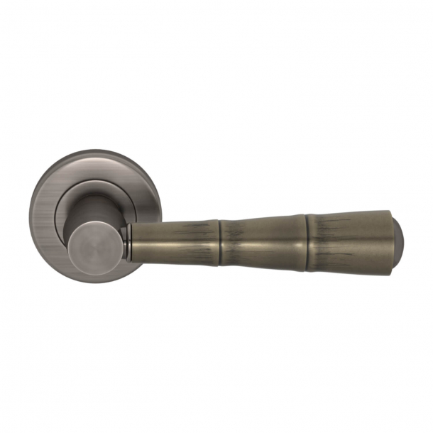 Turnstyle Design Door handle - Silver bronze / Vintage nickel - Model D1001