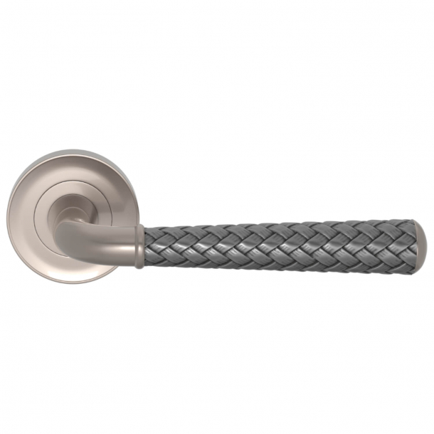 Turnstyle Design Door handle - Alupewt / Satin nikkel - Model DF1175