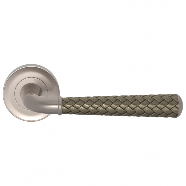 Turnstyle Design Door handle - Silber bronze / Satin nikkel - Model DF1175