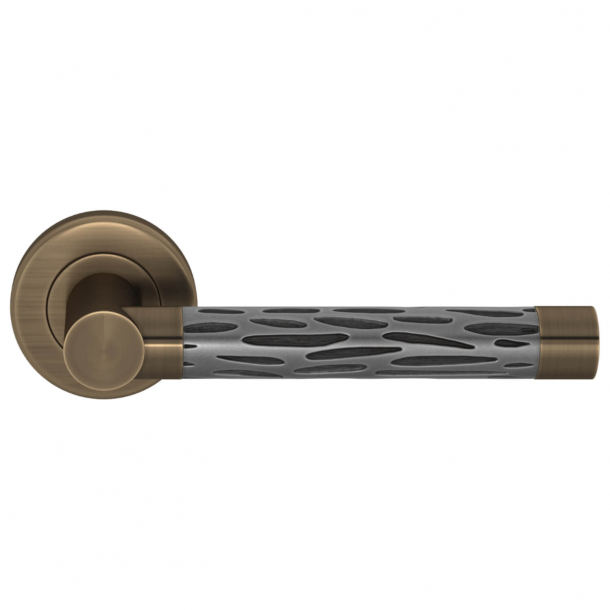 Turnstyle Design Door handle - Amalfine - Alupewt / Antique brass - Model P1015