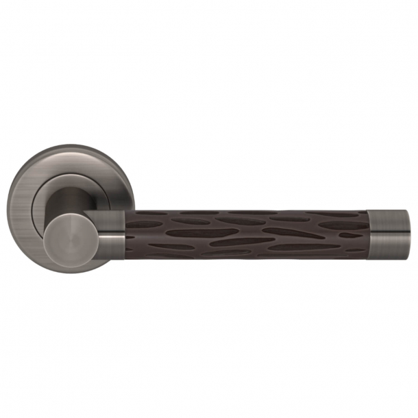 Turnstyle Design Door handle - Amalfine - Cocoa / Vintage nickel - Model P1015