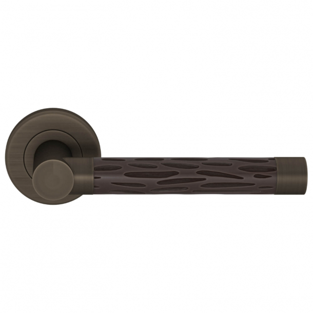 Turnstyle Design Door handle - Amalfine - Cocoa / Vintage patina - Model P1015