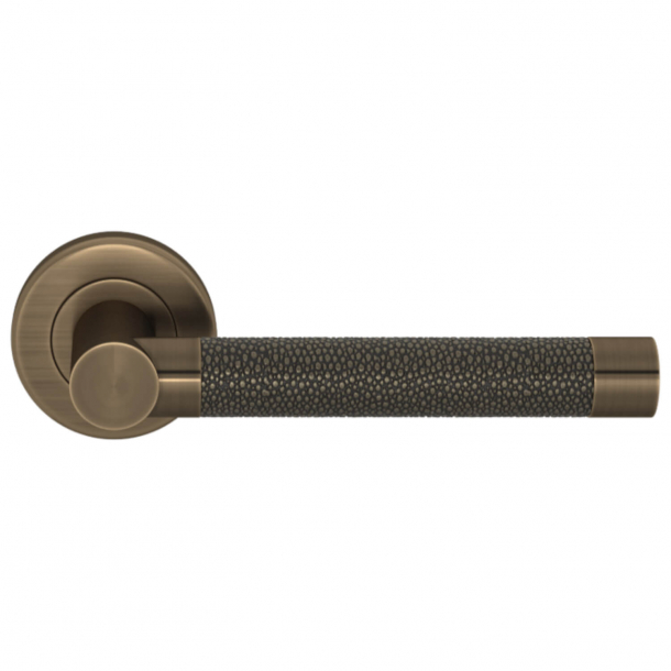 Turnstyle Design Door handle - Silver bronze / Fine antique brass - Model P1019
