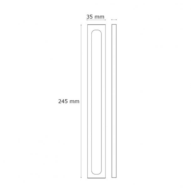 Skydedrsbeslag - Turnstyle Design - Krom - Model  S1920