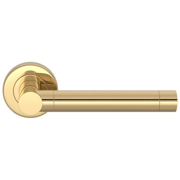 Turnstyle Design Door handle - Polished brass - Model S2037