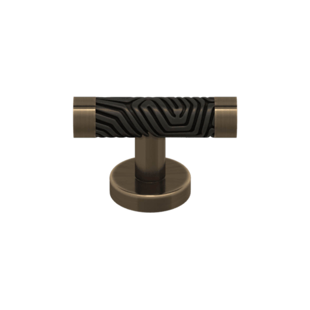 T-bar Mbelgreb - Turnstyle Designs - Sort bronze Amalfine / Antik messing - Model B9222