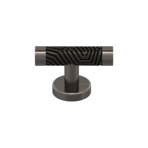 Turnstyle Designs Cabinet handles - Black bronze Amalfine / Vintage nickel - Model B9222