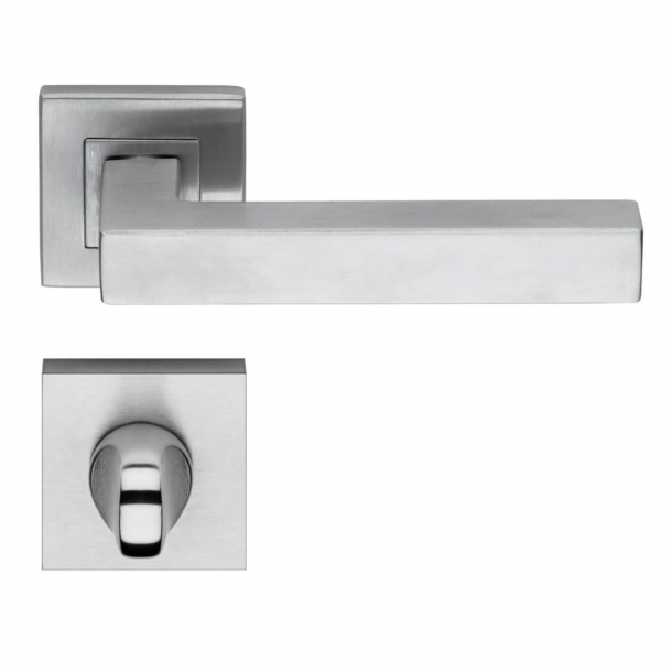 Door handle H419 Bordeaux - Privacy lock - Stainless Steel
