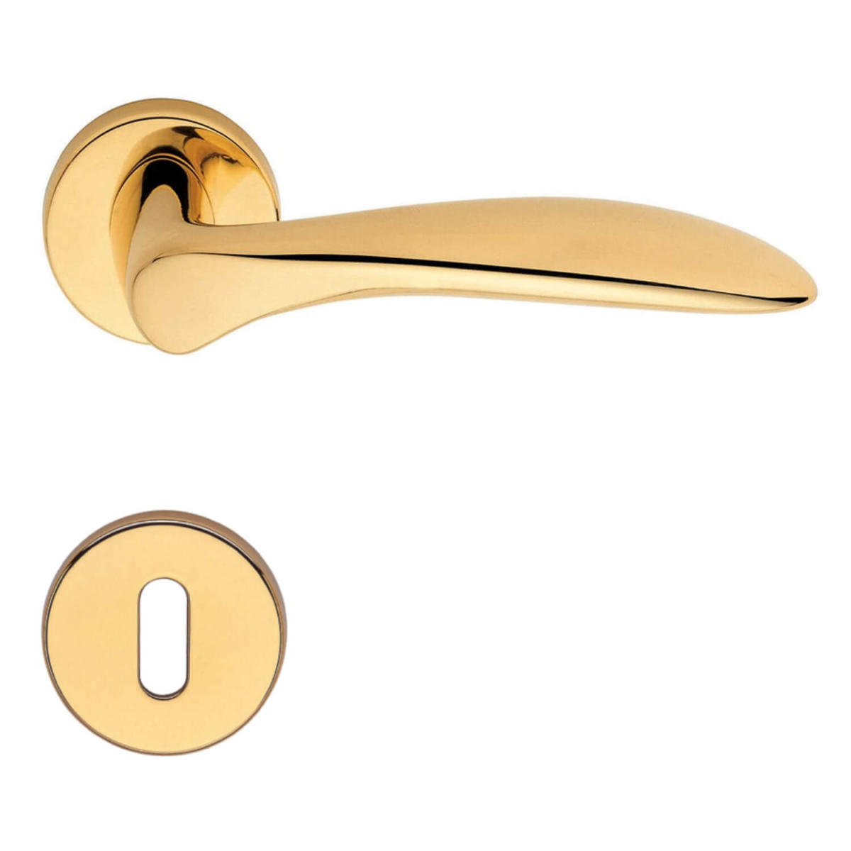 Door Handle H1016 Nabucco Interior Polished Brass Brass Door Handles Villahus