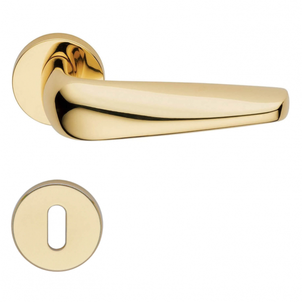 Door handle H1042 Walkiria, Interior, Polished Brass