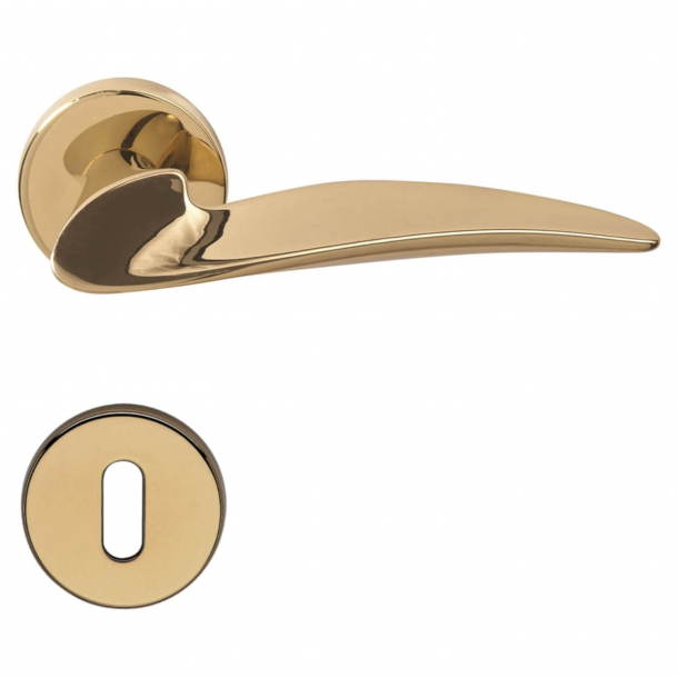 Door handle H1059 Fidelio, Interior, Polished Brass