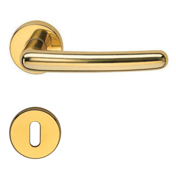 Door handle H163 Sarissam, Interior, Polished Brass