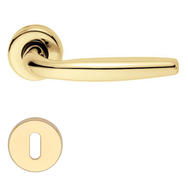 Door handle H412 Lilla, Interior, Polished Brass