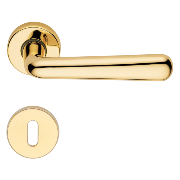 Door handle H417 Indigo, Interior, Polished Brass