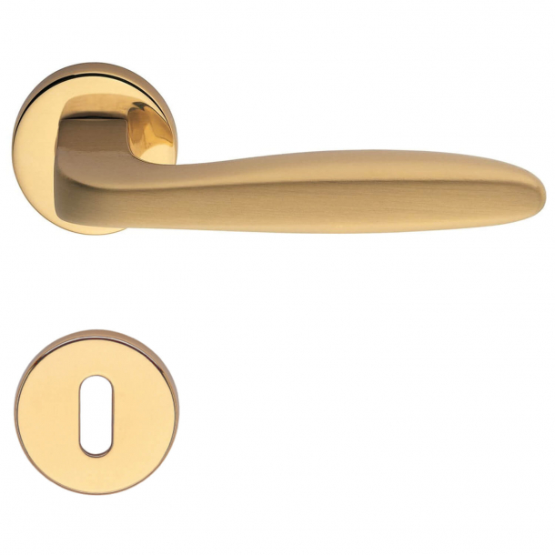 Door handle H1022 Ernani, Interior, Polished Brass/Satin Brass