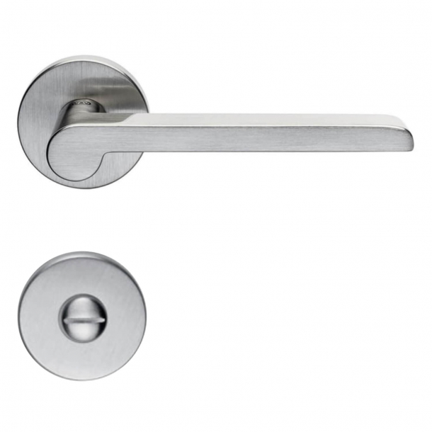 Door handle H1054 W.W., Interior, Satin Nickel, Privacy lock