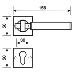 Design Klamka H377, Dull Black/Czarna