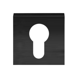 Cylinder ring / Square - Black - For door handles H377 - K3033