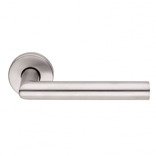 Designer door handle - H5014 - Satin Stainless Steel