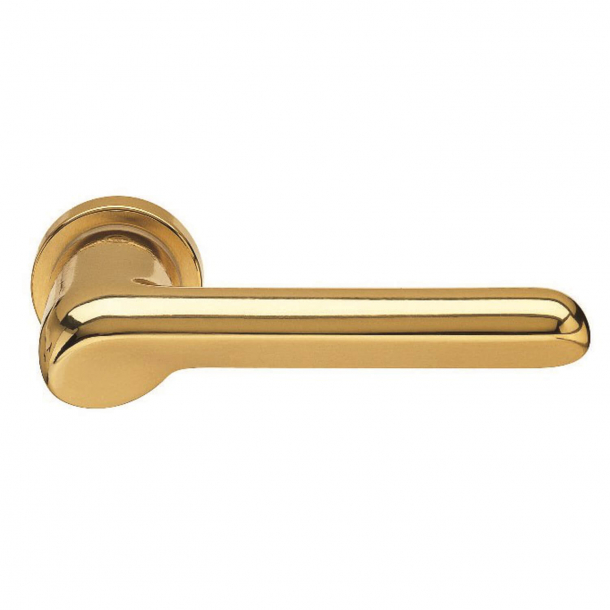 Design door handle H37, Satin Brass