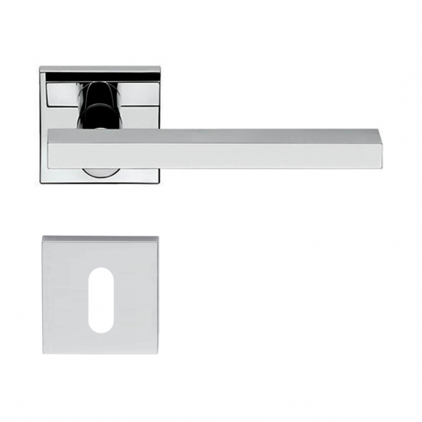 Fusital Design dörrhandtag H358, Glänsande krom