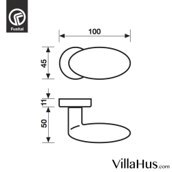 Design Klamka H368, Chrom Satyna
